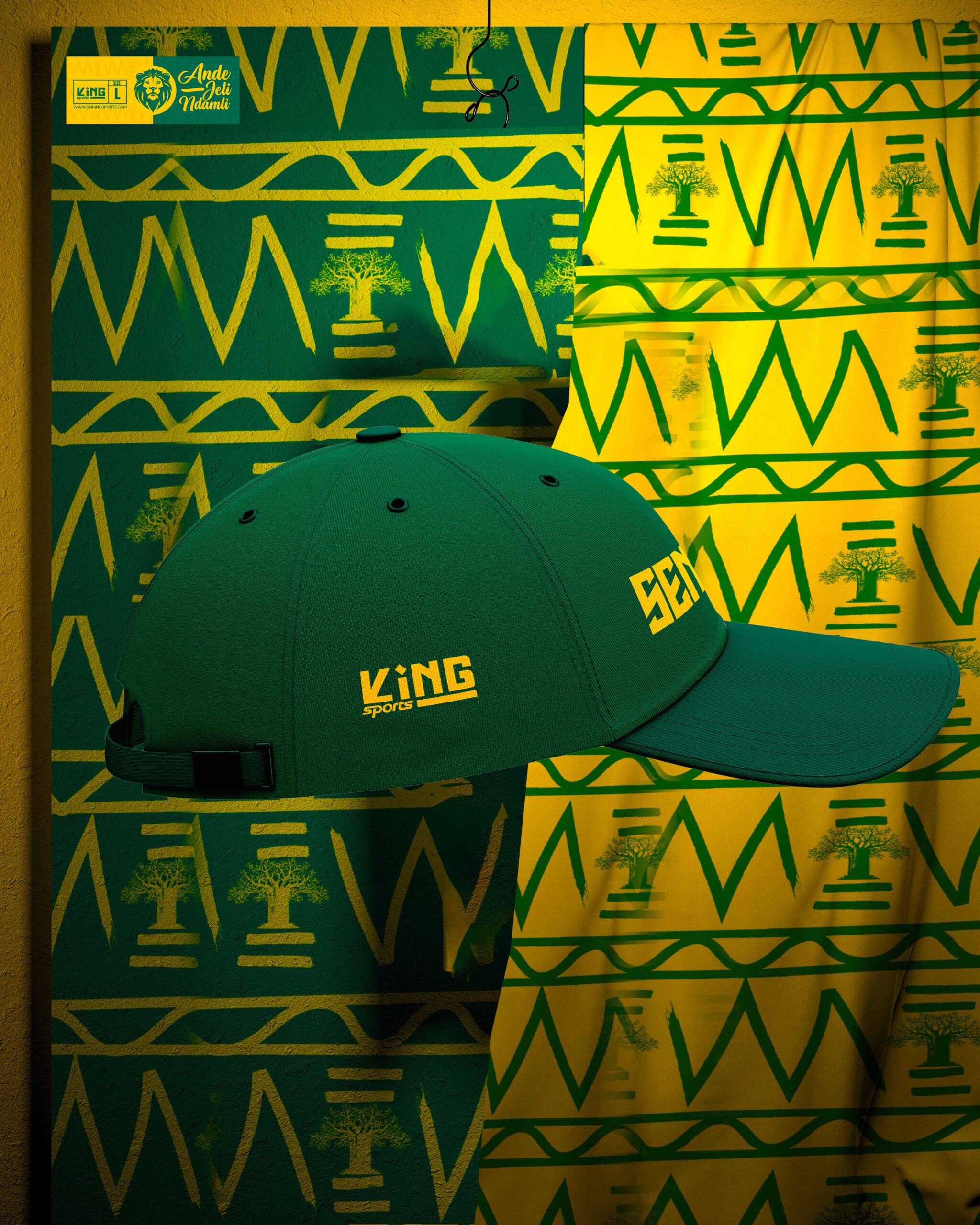 Casquette de football CAN 2023